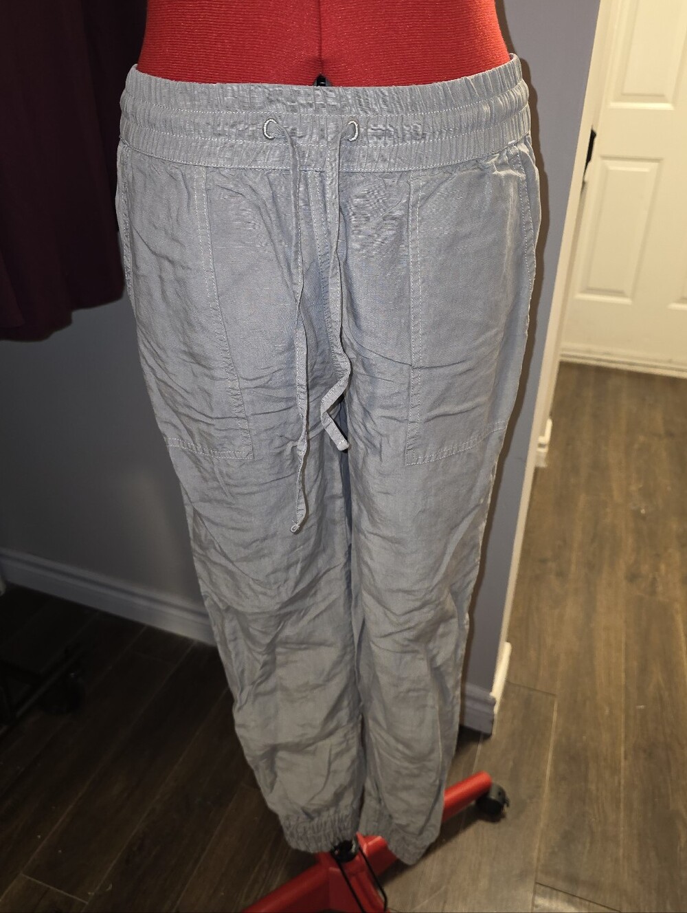 Tentree Light Gray Drawstring Joggers